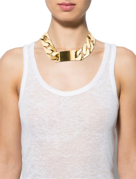 celine id necklace dupe|celine initial necklace.